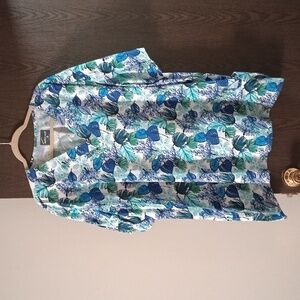 Butter-Soft Blue and Green Patterned Fabric